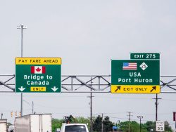 Bridge to Canada Sign